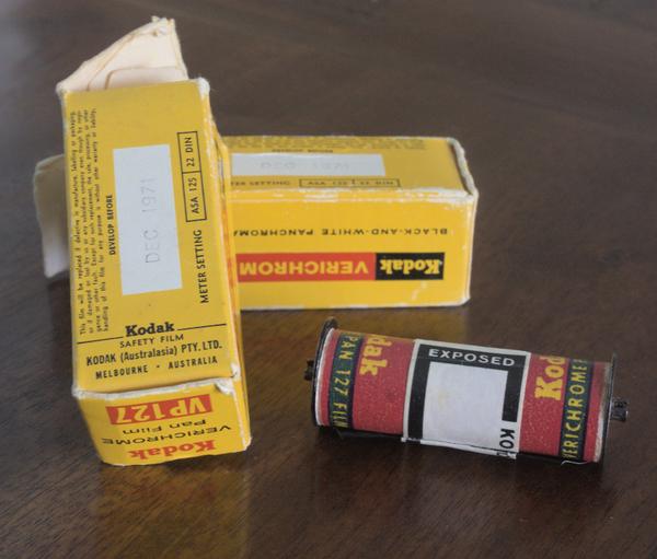 album Two Kodak Verichrome Pan 127 rolls (DEC 1971)